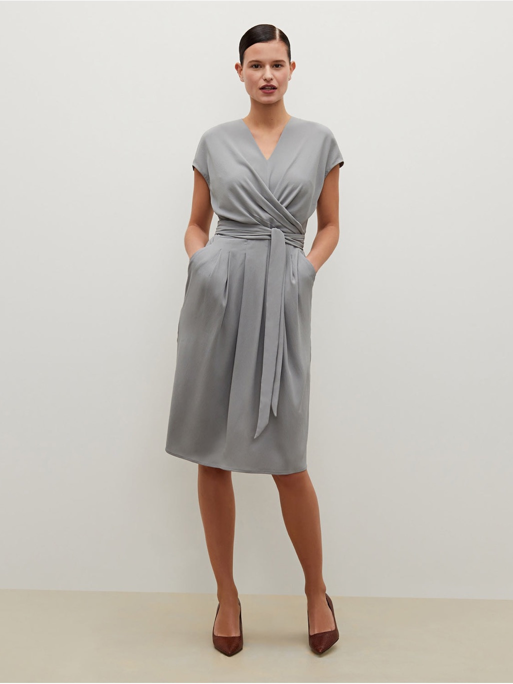 M.M.Lafleur Noel Dress Soft Wave Gray Size 10